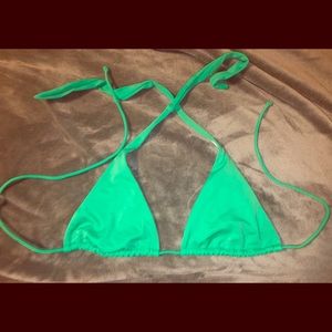 NWOT VICTORIA SECRET MINT green bikini top